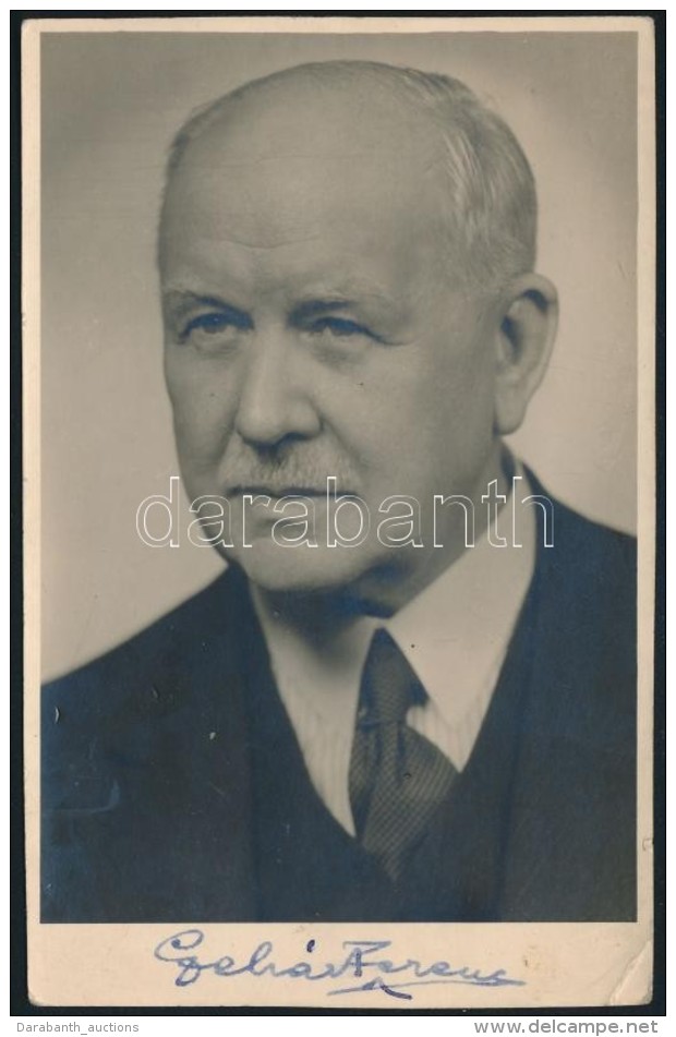 Leh&aacute;r Ferenc (1870-1948) ZeneszerzÅ‘ Al&aacute;&iacute;rt Fot&oacute;ja / Autograph Signed Photo - Otros & Sin Clasificación