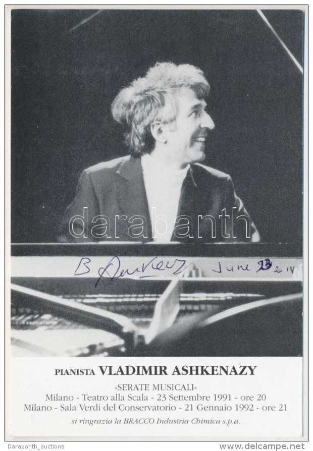 Vlagymir Ashkenazy (1937- ) ZongoramÅ±v&eacute;sz Al&aacute;&iacute;r&aacute;sa Å‘t Mag&aacute;t... - Otros & Sin Clasificación