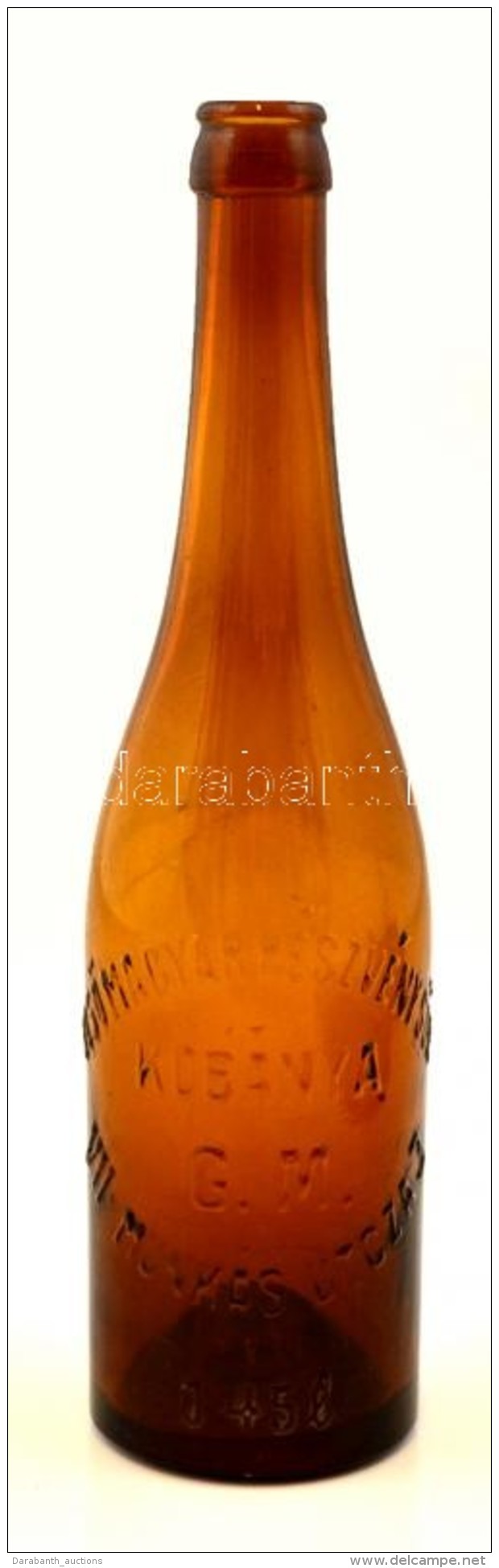 Cca 1920 ElsÅ‘ Magyar R&eacute;szv&eacute;nys&ouml;r GM. Dombornyomott S&ouml;r&ouml;s &uuml;veg / Vintage Beer... - Glass & Crystal