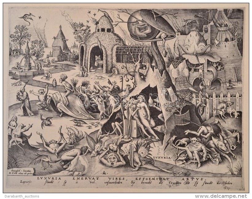 Pieter Brueghel Der &auml;ltere: Die Sieben Tods&uuml;nden Und Die Sieben Haupttungenden Otto Zoff. Kiepenheuer,... - Estampas & Grabados