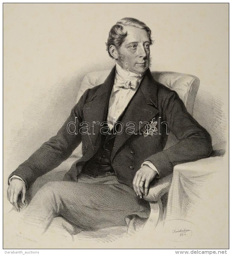 1854 Karl Ferdinand Graf Von Buol-Schauenstein (1797-1865) Osztr&aacute;k Politikus, K&uuml;l&uuml;gyminiszter... - Estampes & Gravures