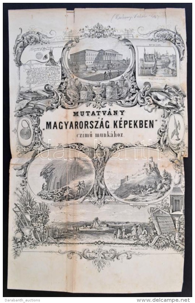 1853 Kubinyi Ferenc: Mutatv&aacute;ny Magyarorsz&aacute;g K&eacute;pekben CzimÅ± Munk&aacute;hoz.... - Estampas & Grabados