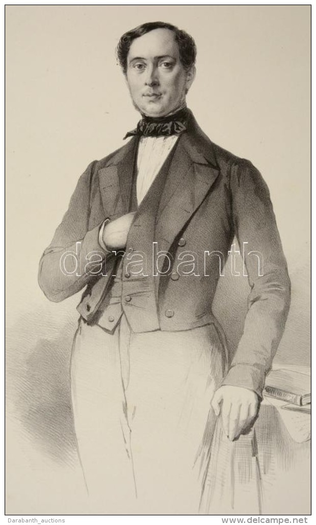 1853 Juan Donoso Cort&eacute;s, Marqu&eacute;s De Valdegamas (1809-1853) Spanyol &aacute;llamf&eacute;rfi,... - Prints & Engravings