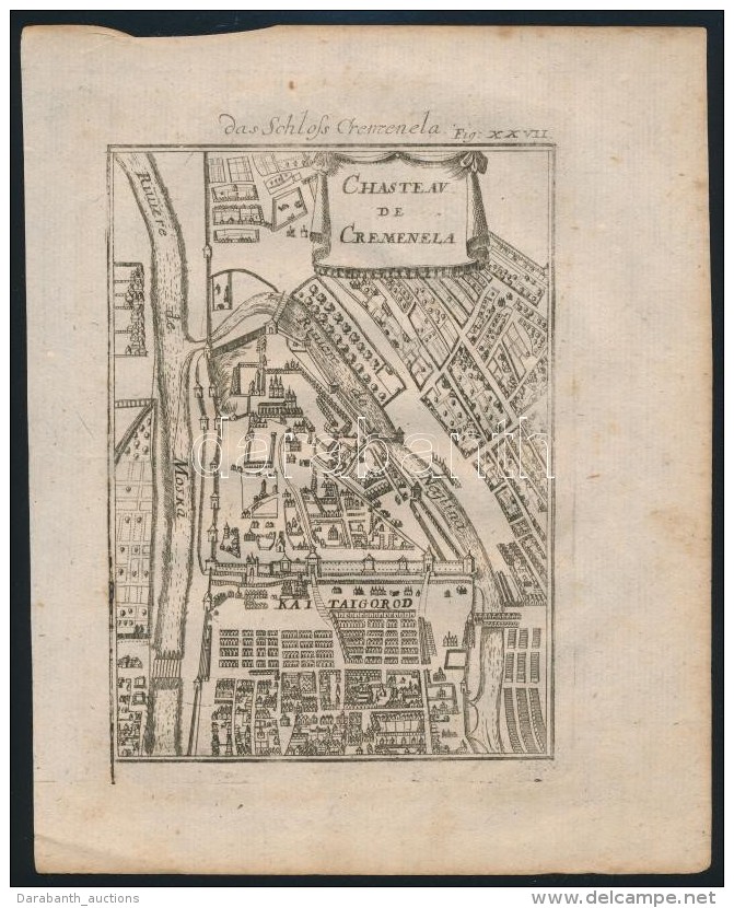 Alain Manesson Mallet:  Chasteau De Cremenela  - A Kreml R&eacute;zmetszetÅ±  K&eacute;pe. Megjelent: Alain... - Estampes & Gravures