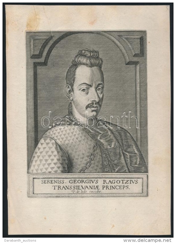 Cca 1600 Sereniss. Georgius Ragotzius Transsilvaniae Princeps / R&aacute;k&oacute;czi Gy&ouml;rgy (1593-1648)... - Estampas & Grabados