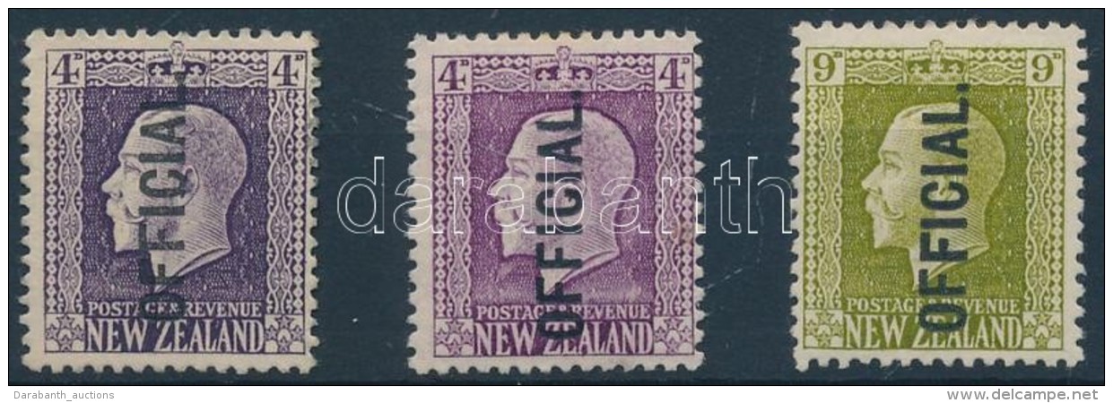 * 1925 Hivatalos 3 Db &eacute;rt&eacute;k / Official Mi 31 A-C, 32 - Autres & Non Classés