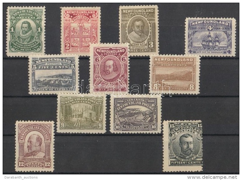 * 1910 Forgalmi B&eacute;lyeg Sor/ Definitive Stamp Set Mi 68A-69A, 70-71, 72A, 73 II, 74-78 - Autres & Non Classés