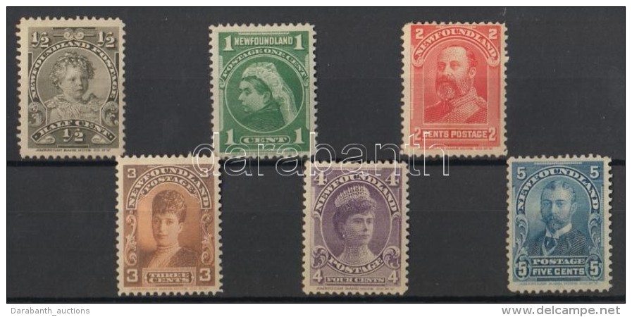 * 1897-1918 Forgalmi B&eacute;lyeg Sor/ Definitive Stamp Set Mi 61-66 - Otros & Sin Clasificación