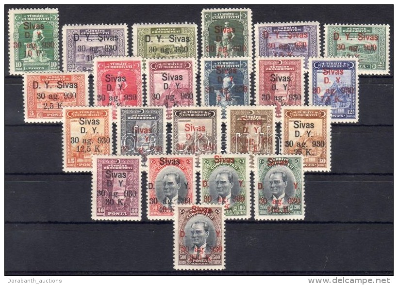 * 1930 Vas&uacute;t Mi 913-934  (2 B&eacute;lyeg 930 Helyett 309 &eacute;vsz&aacute;mmal Fel&uuml;lnyomva / 2... - Other & Unclassified