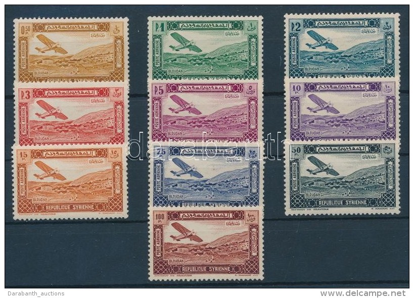 ** * 1934 L&eacute;giposta B&eacute;lyeg Sor / Airmail Stamp Set Mi 386-395 - Otros & Sin Clasificación