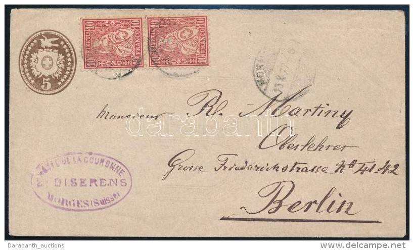 1877 Lev&eacute;l Berlinbe/ Cover To Berlin - Autres & Non Classés