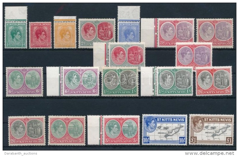 ** 1938 19 Db Forgalmi &eacute;rt&eacute;k, K&ouml;zte T&iacute;pusv&aacute;ltozatok / Mi 72-83 With Type... - Otros & Sin Clasificación