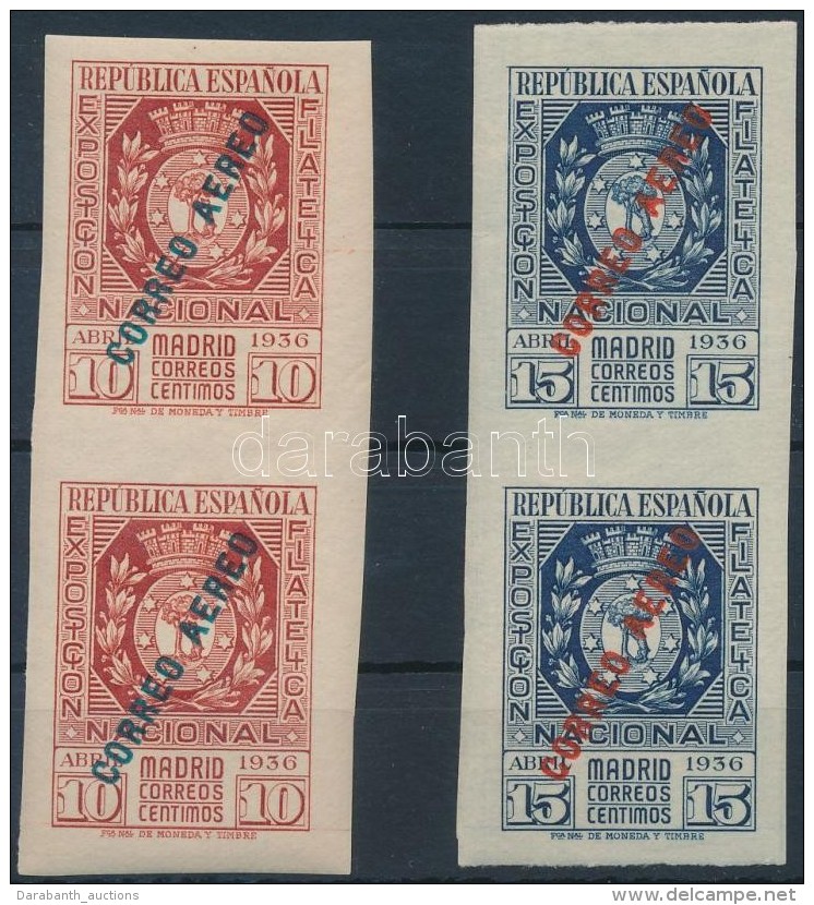 ** 1936 Nemzeti B&eacute;lyegki&aacute;ll&iacute;t&aacute;s Mi 681-682 P&aacute;rokban - Otros & Sin Clasificación