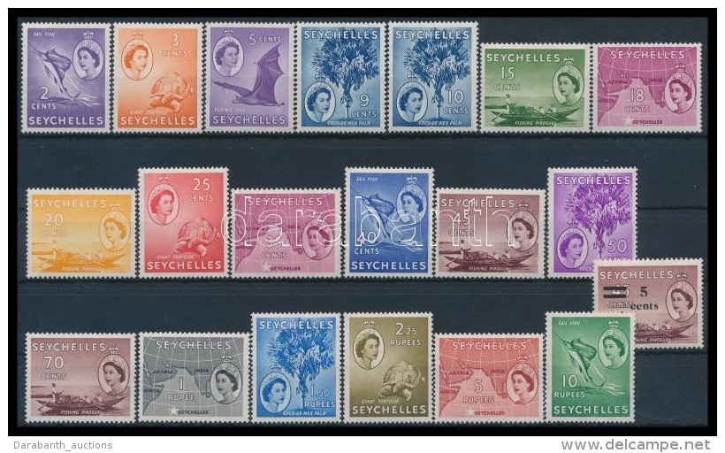 ** 1954 Forgalmi Sor + 1957 Forgalmi B&eacute;lyeg / Definitive Set + Stamp Mi 170-188, 191 - Otros & Sin Clasificación