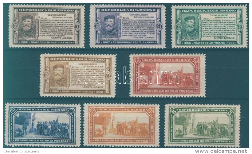 * 1932 Garibaldi Sor Mi 184-191 - Other & Unclassified