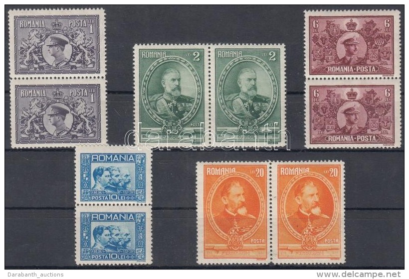 ** 1931 50 &eacute;ves A Rom&aacute;n Kir&aacute;lys&aacute;g Sor P&aacute;rokban Mi 397-401 - Other & Unclassified