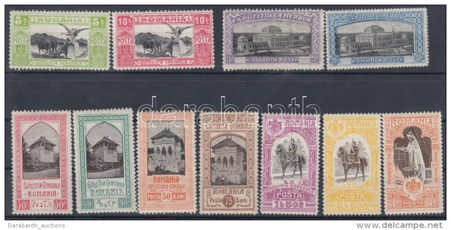 * 1906 Bukaresti Jubileumi Ki&aacute;ll&iacute;t&aacute;s Mi 197-207 - Otros & Sin Clasificación