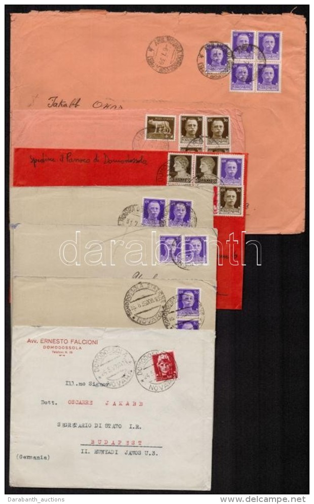 1939 7 Db Lev&eacute;l Budapestre / 7 Covers To Hungary - Otros & Sin Clasificación
