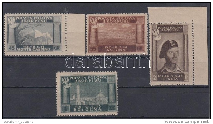 ** Lengyel Hadtest / Polish Corps 1946 Elt&eacute;rÅ‘ Sz&iacute;nek / Different Colours Sassone 9-12 (55gr... - Otros & Sin Clasificación