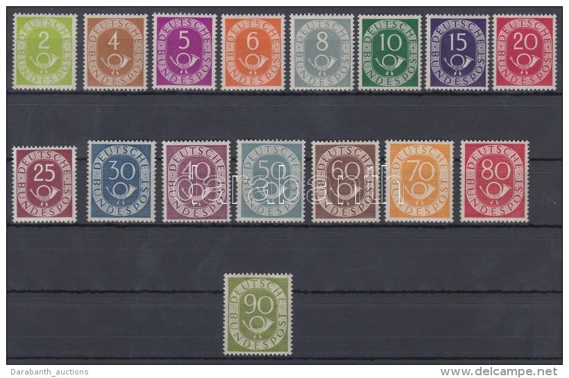 ** 1951 Posthorn Mi 123-138 Signed: Schlegel - Otros & Sin Clasificación