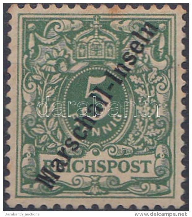 * Marshall Inseln 1897 Mi 2 I Pici Rozsdafolt / Small Stain. Certificate: B&uuml;hler - Autres & Non Classés