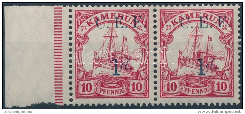 ** Kamerun Brit Megsz&aacute;ll&aacute;s 1915 Mi 3b &iacute;vsz&eacute;li P&aacute;r / Margin Pair - Autres & Non Classés