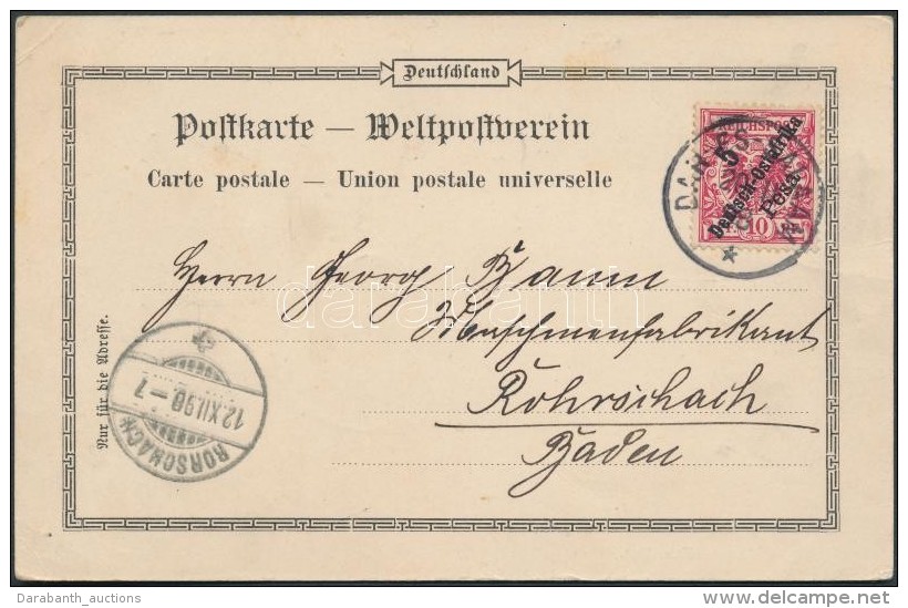 Deutsch Ostafrika 1898 K&eacute;peslap / Postacrd From Dar-es Salam To Switzerland - Other & Unclassified