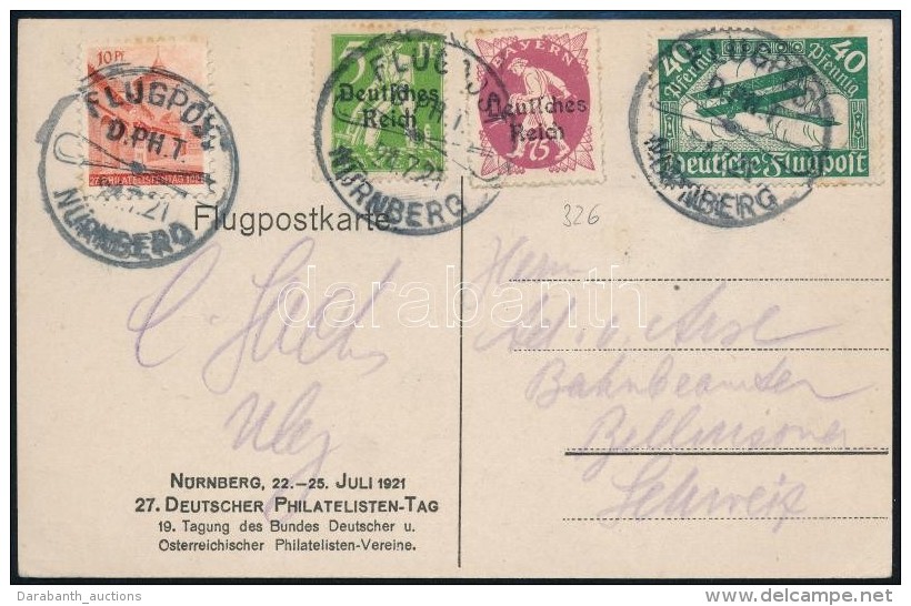 1921 Alkalmi L&eacute;gi K&eacute;peslap/ Special Airmail Card - Autres & Non Classés