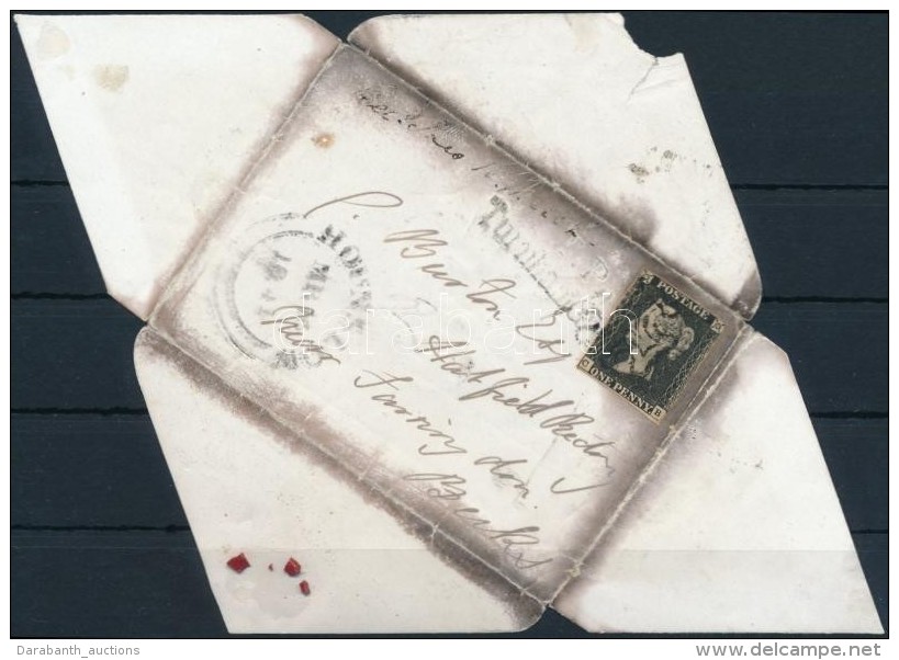 1841 Black Penny Lev&eacute;len 'Turnham Green' - 'HOUNSLOW' - Hatfield - Autres & Non Classés