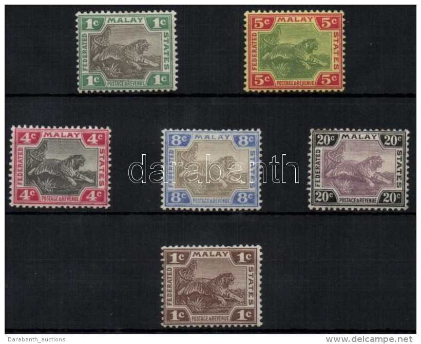 * 1901-1918 Forgalmi B&eacute;lyegek / Definitive Stamps Mi 15 + 18 + 29a + 31y + 33 + 44 - Otros & Sin Clasificación