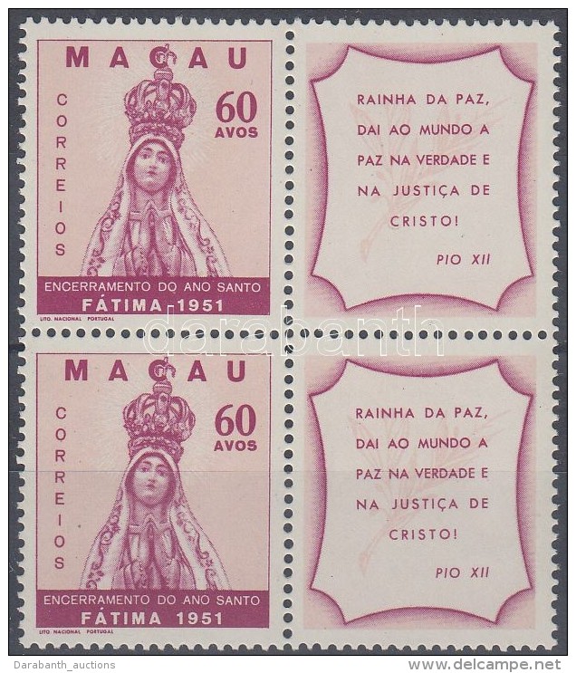 ** 1951 A Szent &eacute;v V&eacute;ge Szelv&eacute;nyes N&eacute;gyest&ouml;mb Mi 386 Zf - Otros & Sin Clasificación