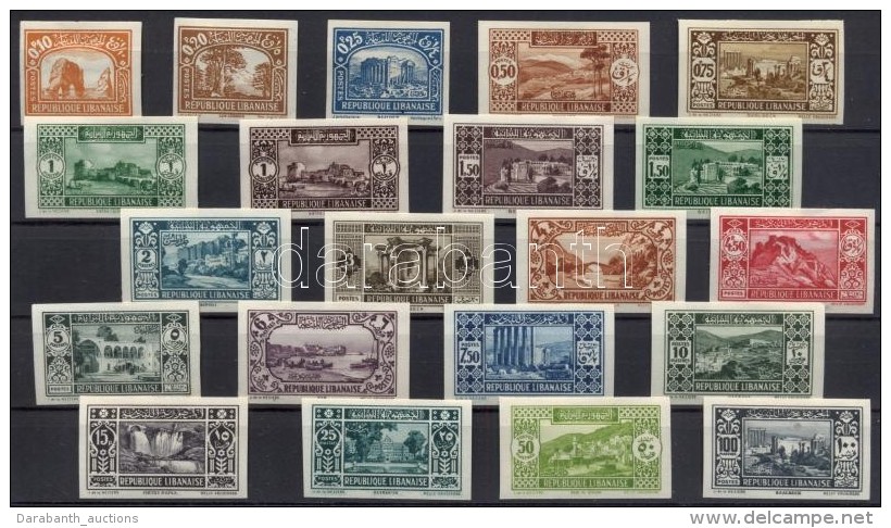 * 1930 Forgalmi V&aacute;gott Sor  / Mi 165-185 Imperforate - Otros & Sin Clasificación