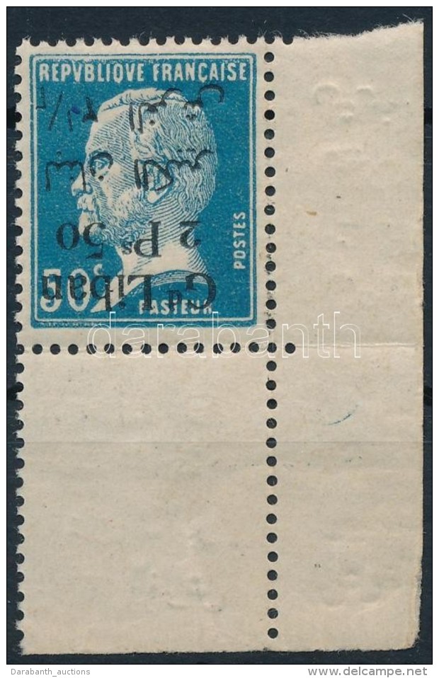 ** 1924 Mi 47 &iacute;vsarki B&eacute;lyeg Ford&iacute;tott Fel&uuml;lnyom&aacute;s / Inverted Overprint - Other & Unclassified