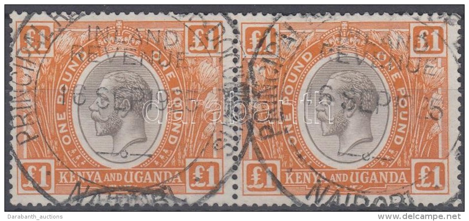 O Kenya &eacute;s Uganda 1922 Mi 17 P&aacute;r / Pair - Autres & Non Classés