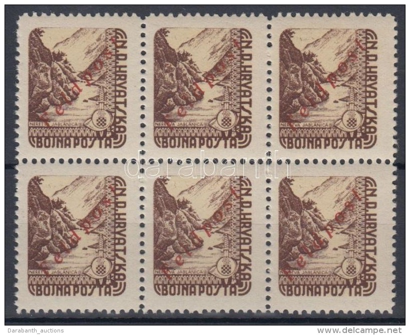 ** 1945 Katonai Posta B&eacute;lyeg Hatost&ouml;mb Piros 'FELDPOST' Fel&uuml;lnyom&aacute;ssal / Field Post Stamp... - Otros & Sin Clasificación