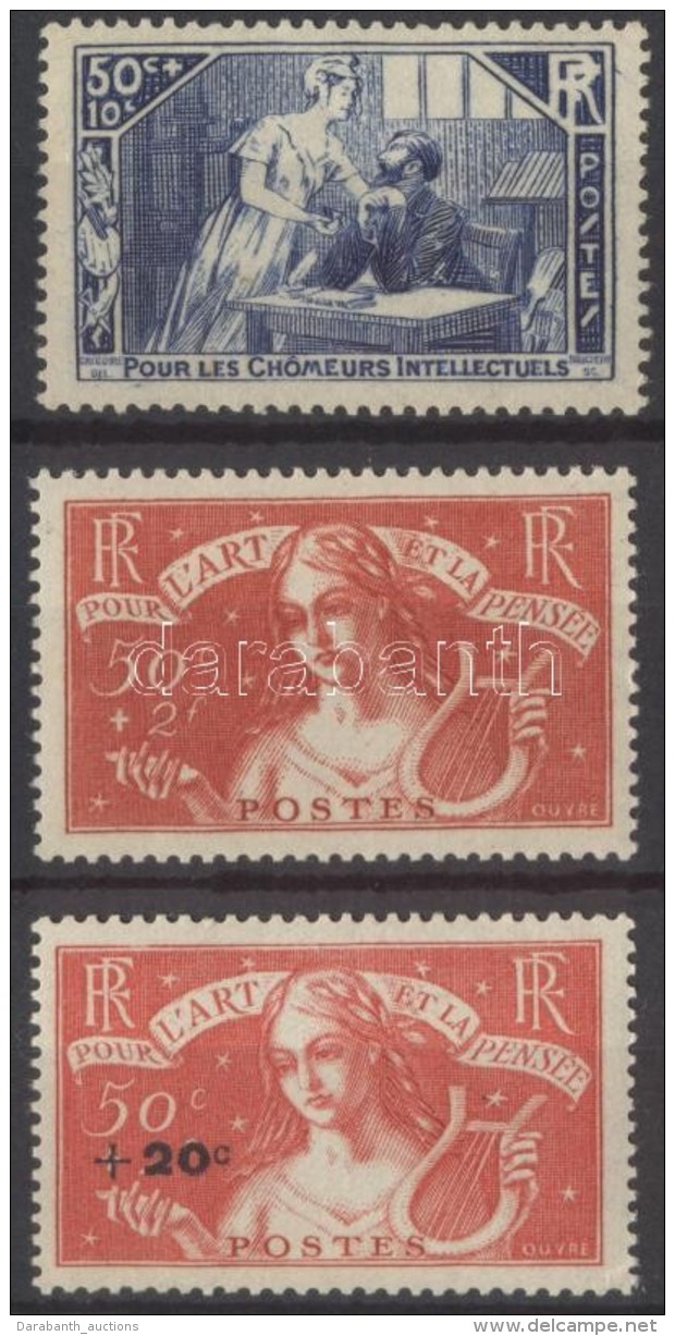 ** 1935-1936 N&eacute;lk&uuml;l&ouml;zÅ‘ &eacute;rtelmis&eacute;giek Mi 303-304 + 335 - Autres & Non Classés