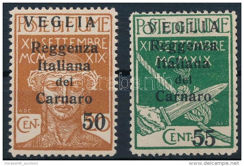 ** Carnaro-sziget 1920 2 Klf Forgalmi Mi 32-33 II - Autres & Non Classés