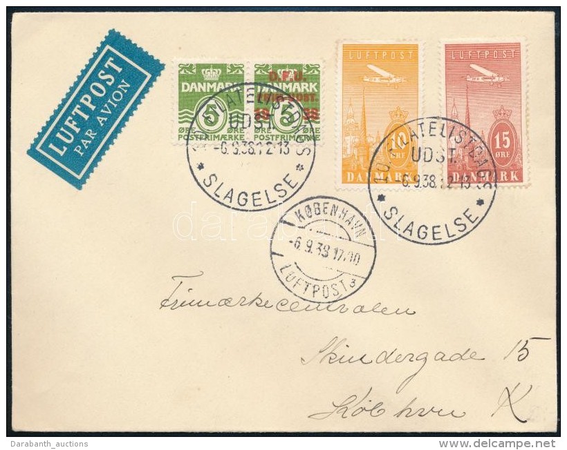 1938 L&eacute;gi Lev&eacute;l Alkalmi B&eacute;lyegz&eacute;ssel/ Airmail Cover With Special Cancellation - Andere & Zonder Classificatie