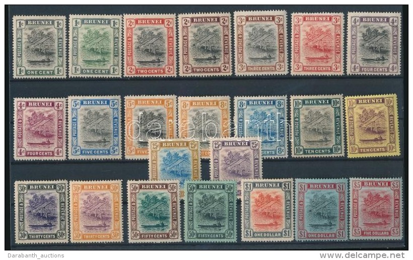 * 1907/1920 Forgalmi Sor / Definitive Set Mi 13-22, 24-37 - Autres & Non Classés