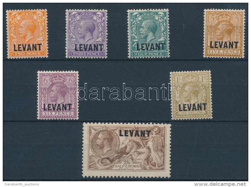 * T&ouml;r&ouml;korsz&aacute;g 1921 Forgalmi B&eacute;lyeg Sor / Definitive Stamp Set Mi 55-61 - Autres & Non Classés