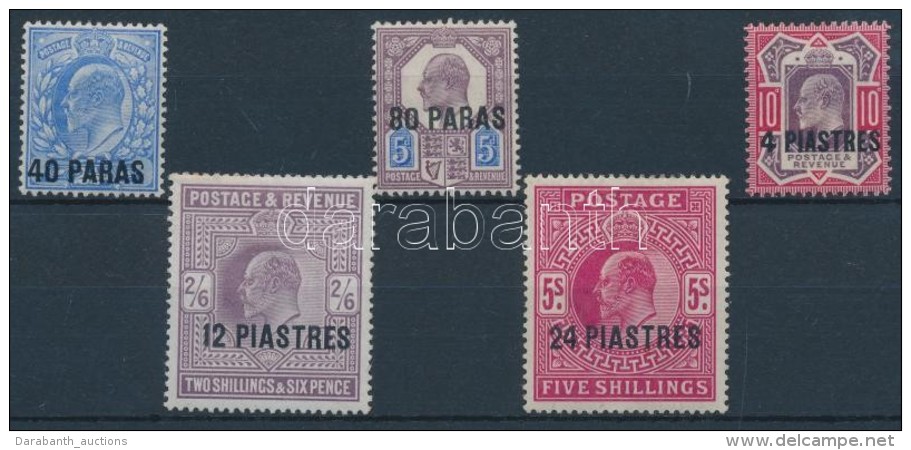 * T&ouml;r&ouml;korsz&aacute;g 1902 Forgalmi B&eacute;lyeg Sor / Definitive Stamp Set Mi 8-12 - Autres & Non Classés