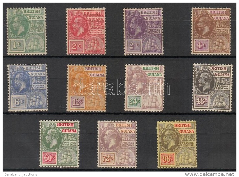 * 1921 Forgalmi B&eacute;lyeg Sor / Definitive Stamp Set Mi 140-150 (24c Pici Sarokhiba /short Corner) - Otros & Sin Clasificación
