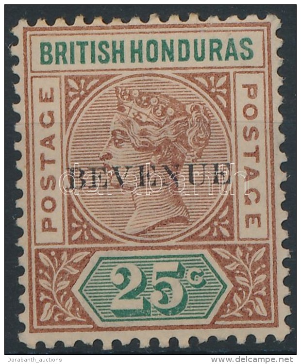 * Brit Honduras 1899 Forgalmi B&eacute;lyeg Fel&uuml;lnyom&aacute;ssal 'BEVENUE' Mi 42 III - Autres & Non Classés