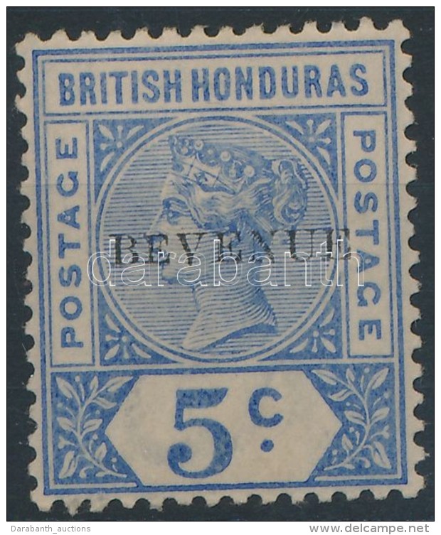 * Brit Honduras 1899 Forgalmi B&eacute;lyeg Fel&uuml;lnyom&aacute;ssal 'BEVENUE' Mi 40 III - Otros & Sin Clasificación