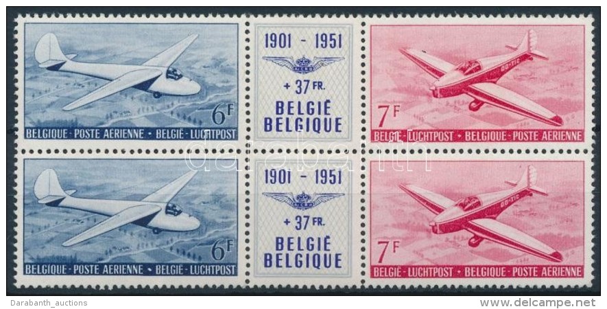 ** 1951 Belga Kir&aacute;lyi Aero-Klub Mi 902-903 2 Sor &ouml;sszef&uuml;gg&eacute;sben - Otros & Sin Clasificación