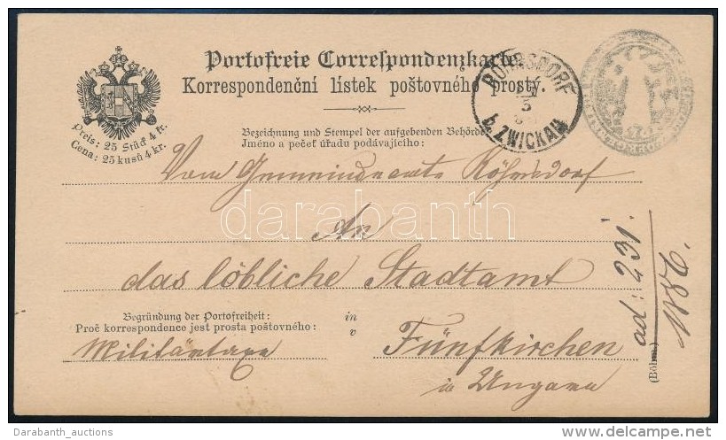1886 K&eacute;tnyelvÅ± Port&oacute;mentes LevelezÅ‘lap Magyarorsz&aacute;gra / Postcard To Hungary - Otros & Sin Clasificación