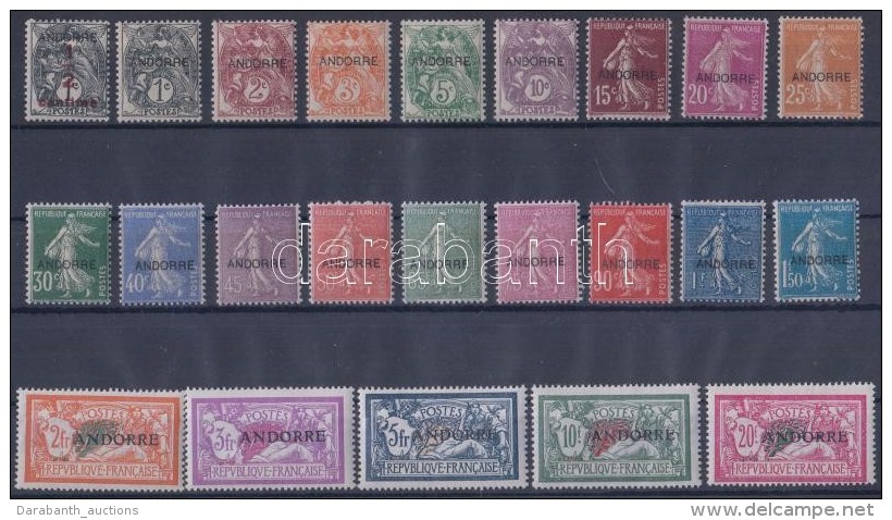 ** * 1931 Forgalmi Sor Fel&uuml;lnyom&aacute;ssal / Definitive Set With Overprint Mi 1-23 (5Fr, 10Fr, 20Fr Falcos /... - Other & Unclassified