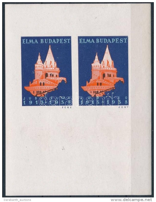 ** 1938/D8 ELMA Jubileumi Eml&eacute;k&iacute;v / Souvenir Sheet - Otros & Sin Clasificación