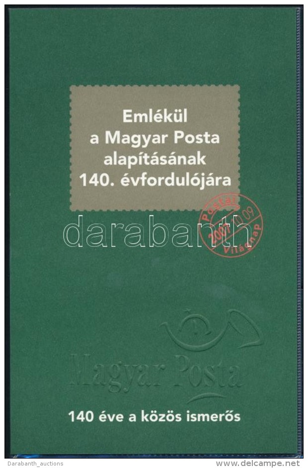 ** 2007 Eml&eacute;k&uuml;l A Magyar Posta Alap&iacute;t&aacute;s&aacute;nak 140.... - Other & Unclassified