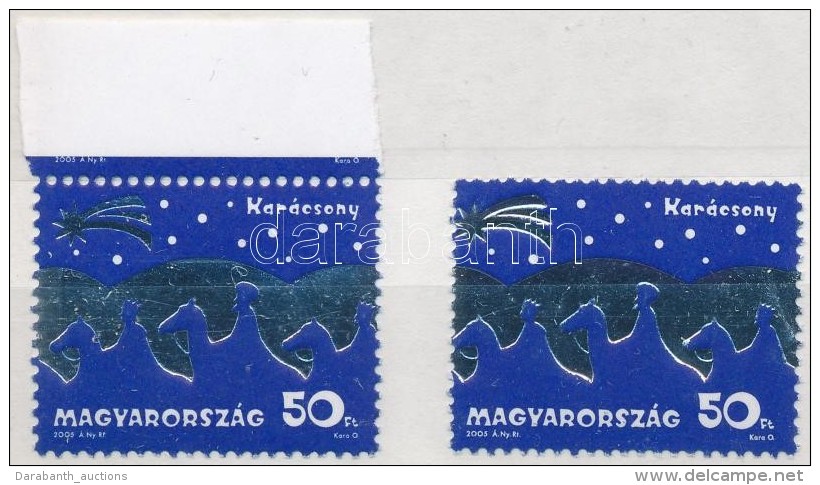 ** 2005 Kar&aacute;csony Az Ez&uuml;st F&oacute;lianyomat 3 Mm-es Eltol&oacute;d&aacute;s&aacute;val +... - Other & Unclassified